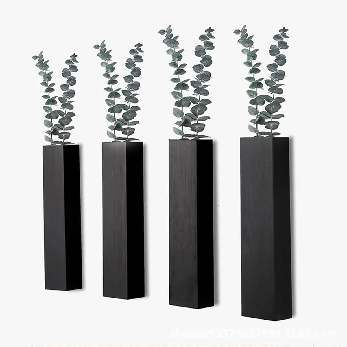 1pc Pine Wood Hanging Vase Wall Decor - Dried Flowers Plants Living Room Home Decor Wall Decoration