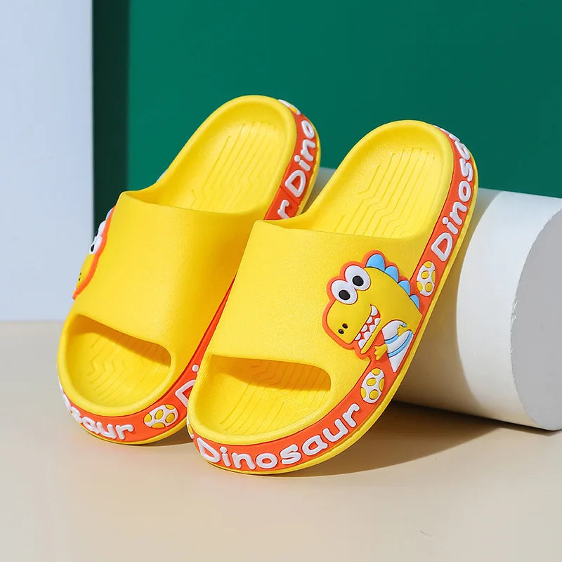 New summer children slippers Kids shoes Cartoon dinosaur slippers Soft soled anti-skid sandals kids shoes zapatos niña chausson