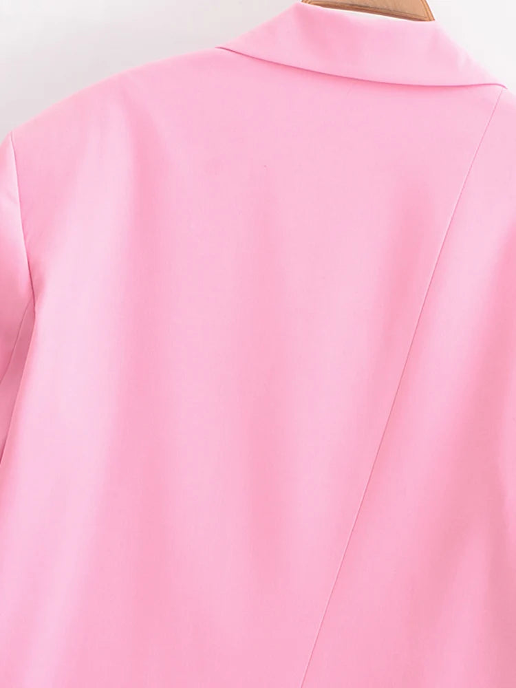 Women Summer Pant Suits 2-Pieces Sets Casual Solid Blazers Coats and Trousers Female Elegant Street Two Suit Clothing