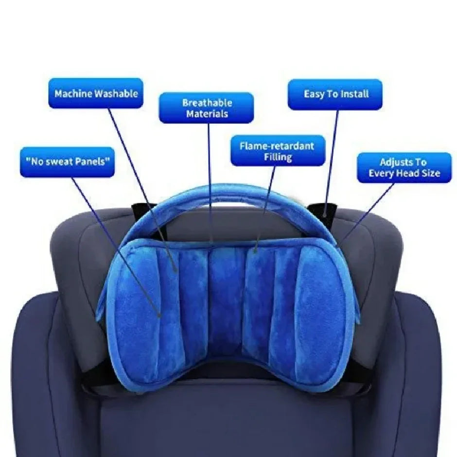 Soporte para la cabeza de asiento de coche para bebé, cinturón de sujeción para niños, posicionador de sueño ajustable para niños y niñas, almohadas de seguridad para bebé, reposacabezas para viajes