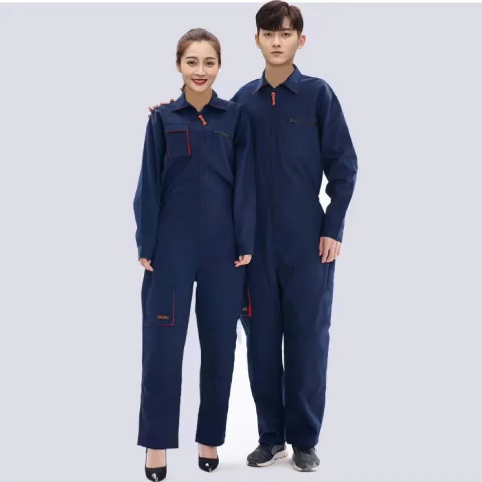 Work clothes for men and women, welding clothes, automotive repair workshop technicians, plus size clothing