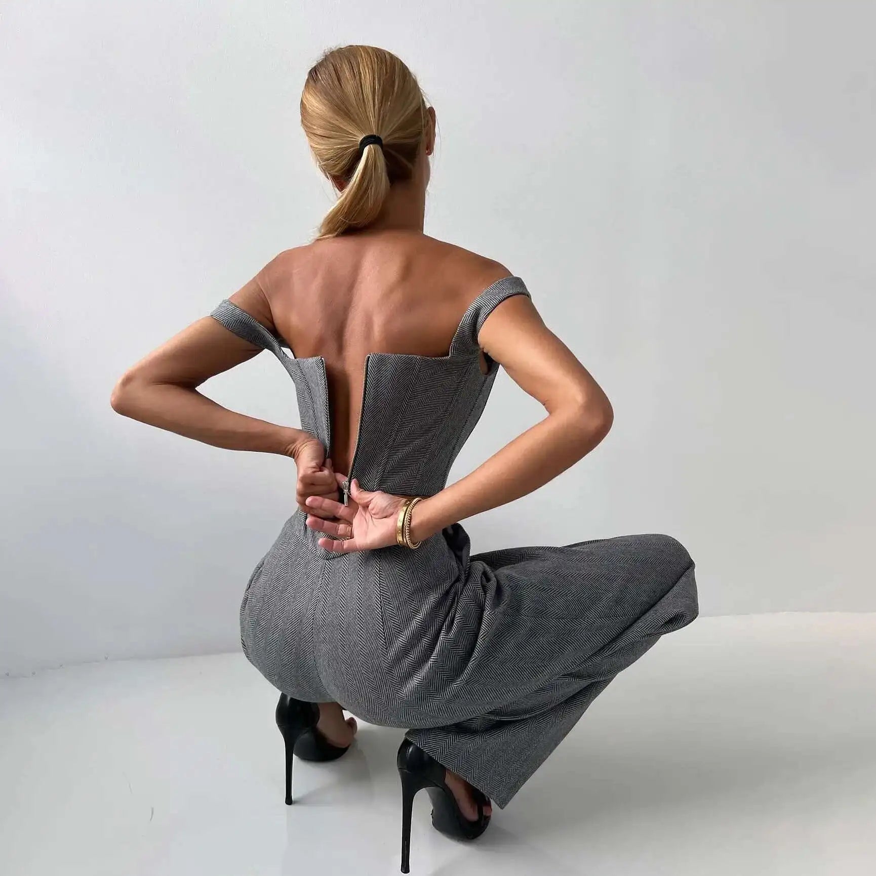 [Vibe] Women's Blazer Three Piece Solid Slim Vest Loose Blazer High Waist Pants Suit Streetwear Casual Female Pants Suit