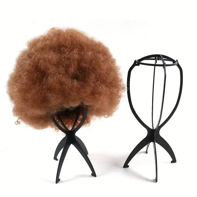 1 soporte de peluca de alta calidad, multiusos, para gorro, peluca, cabello, cabeza, plegable, de plástico flexible