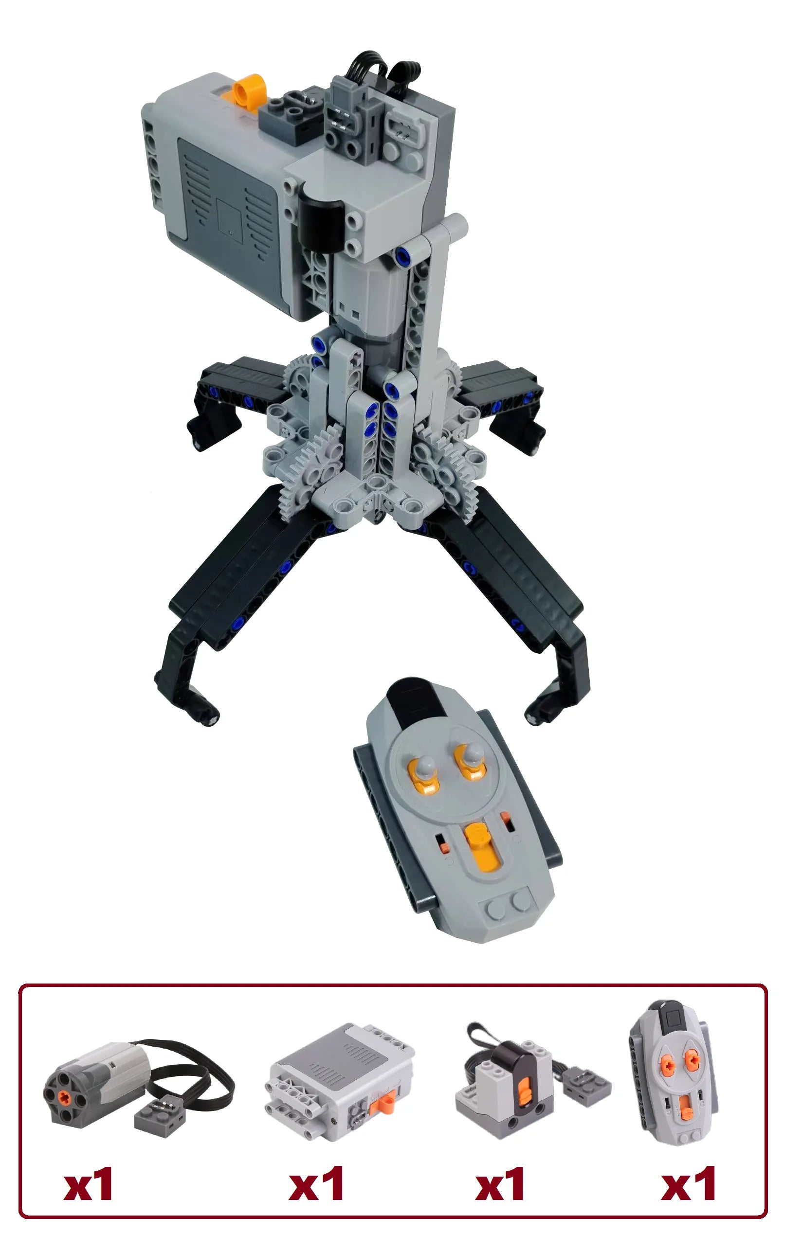 Bloques de construcción técnicos MOC Robot eléctrico RC Manipulador Brazo mecánico Pinza Garra Kit Juguetes educativos DIY para niños