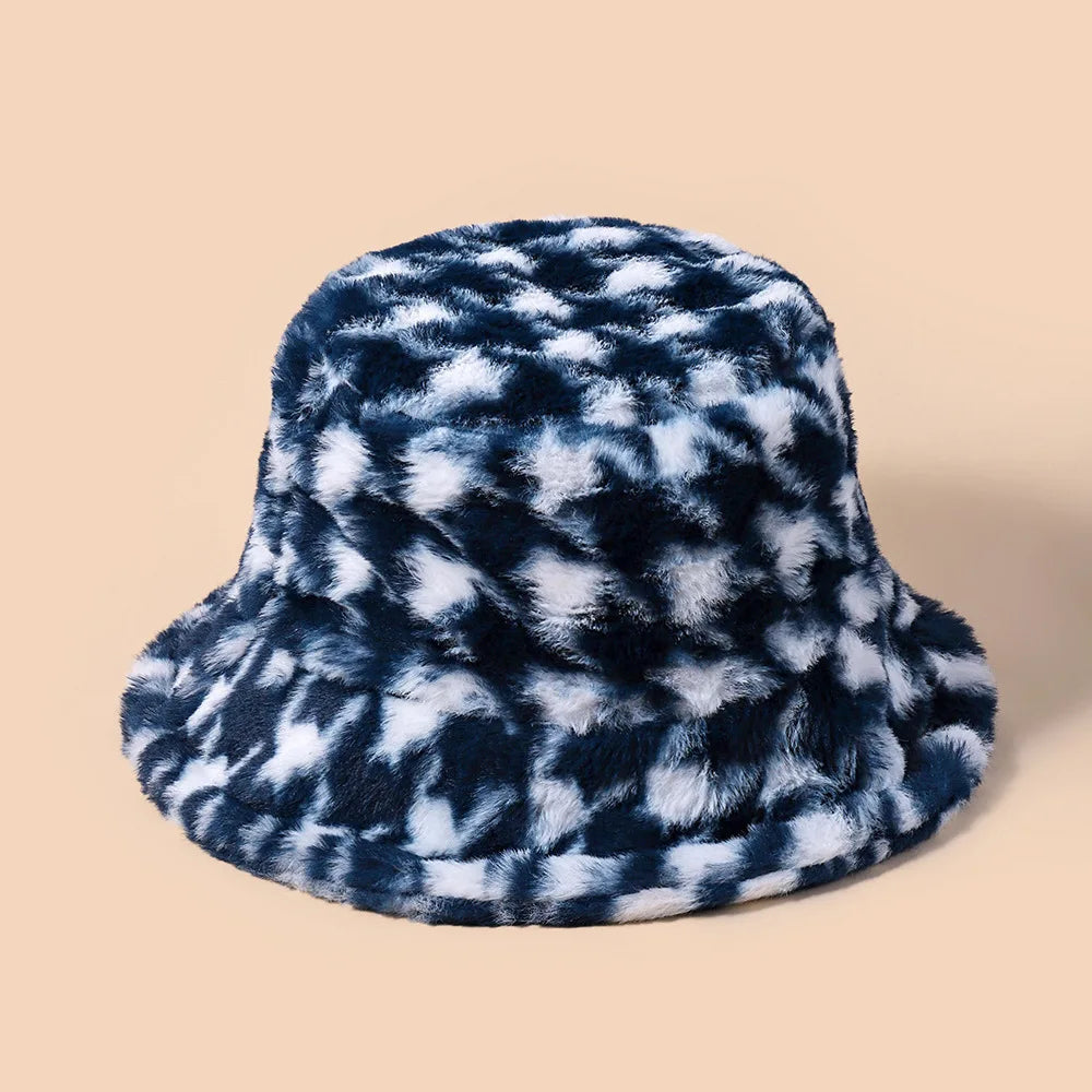 Women’s Reversible Winter Bucket Hat – Waterproof with Fleece Lining