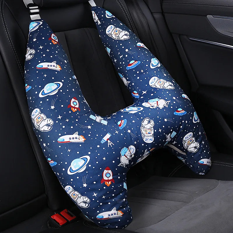 Almohada ergonómica para dormir en el coche para niños pequeños, con certificación de seguridad, soporte universal para el cuello para viajar
