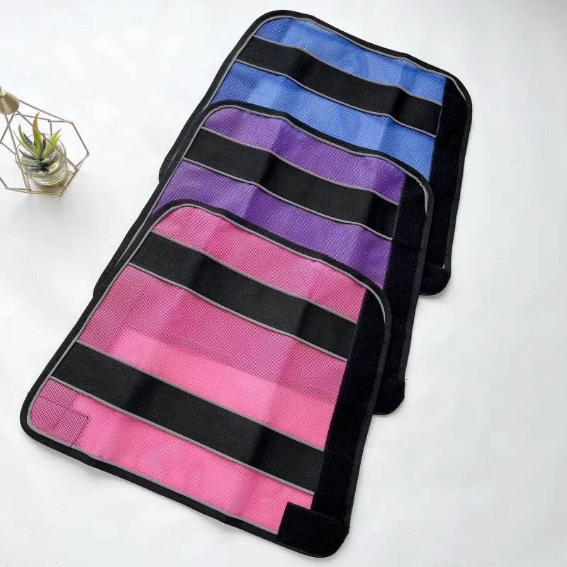 Fournitures de soins pour chevaux, fournitures équestres, conception réfléchissante anti-moustiques, housses de protection pour les jambes des chevaux, protège-jambes pour chevaux