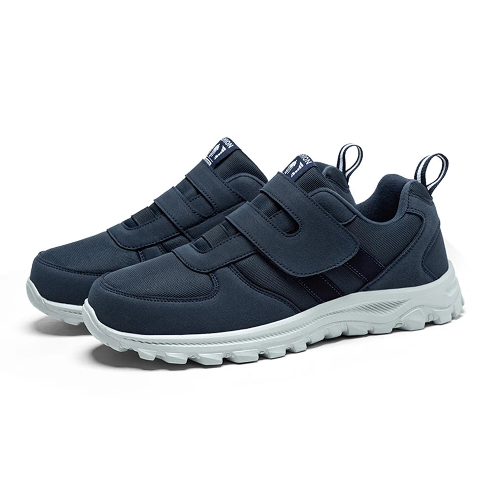 Diabetic Shoes Comfortable Swollen Feet Shoes Non Slip Hook Loop Sport Shoes Wide Tennis Shoes for Middle Aged and Elderly Men