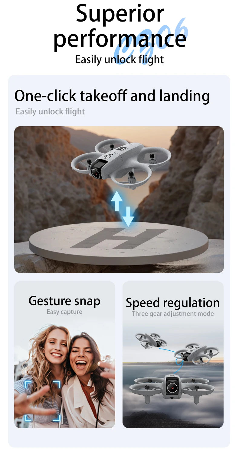 CZ06 Mini Drone 4k 480P Professional Plane Aircraft UFO fpv wifi Drones with camera Remote Control Airplane Light Helicopter Toy