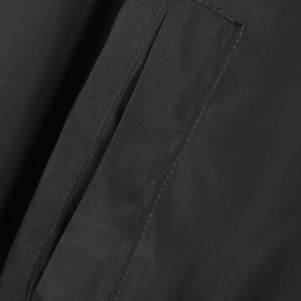 Stilig vinterfrakk Løs vinterjakke med stativkrage i ren farge Cardigan for kvinner Vårjakke holder seg varm