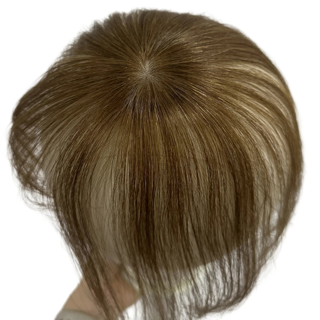 Light Thin Human Hair Bangs 360 Cover Grey Hair with 3D Air Bangs Invisible Brazilian Non-remy Hair 1 Clip in Hair Extensions