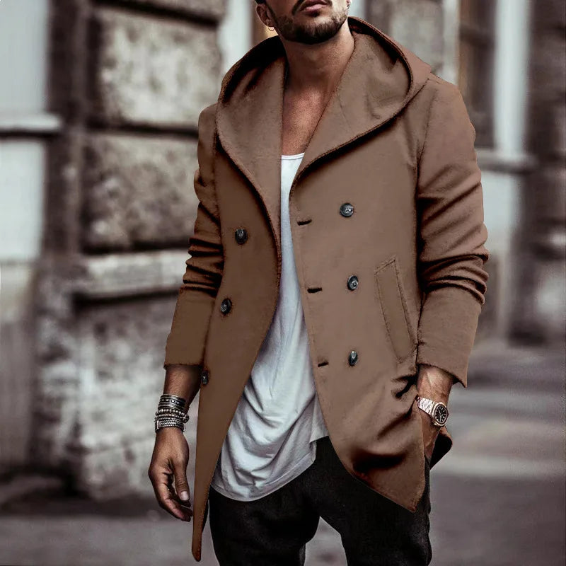 Men Fashion Jacket Male Spring Autumn Windbreaker Bomber Jacket Coats  Hooded Sweatshirt Outwear Jackets Mens Casual Tops