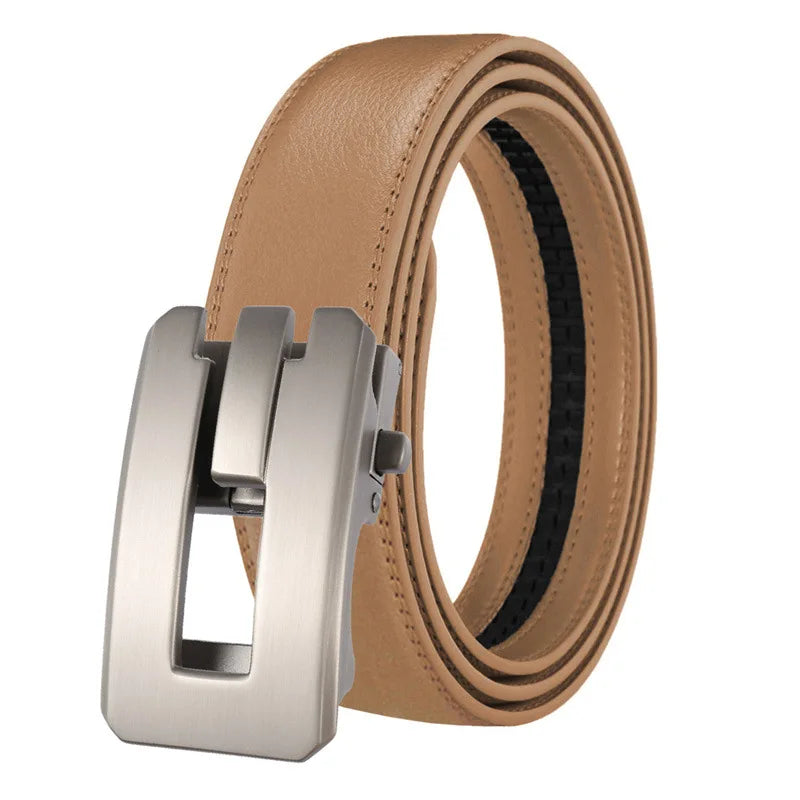 Men’s Automatic Buckle Leather Belt
