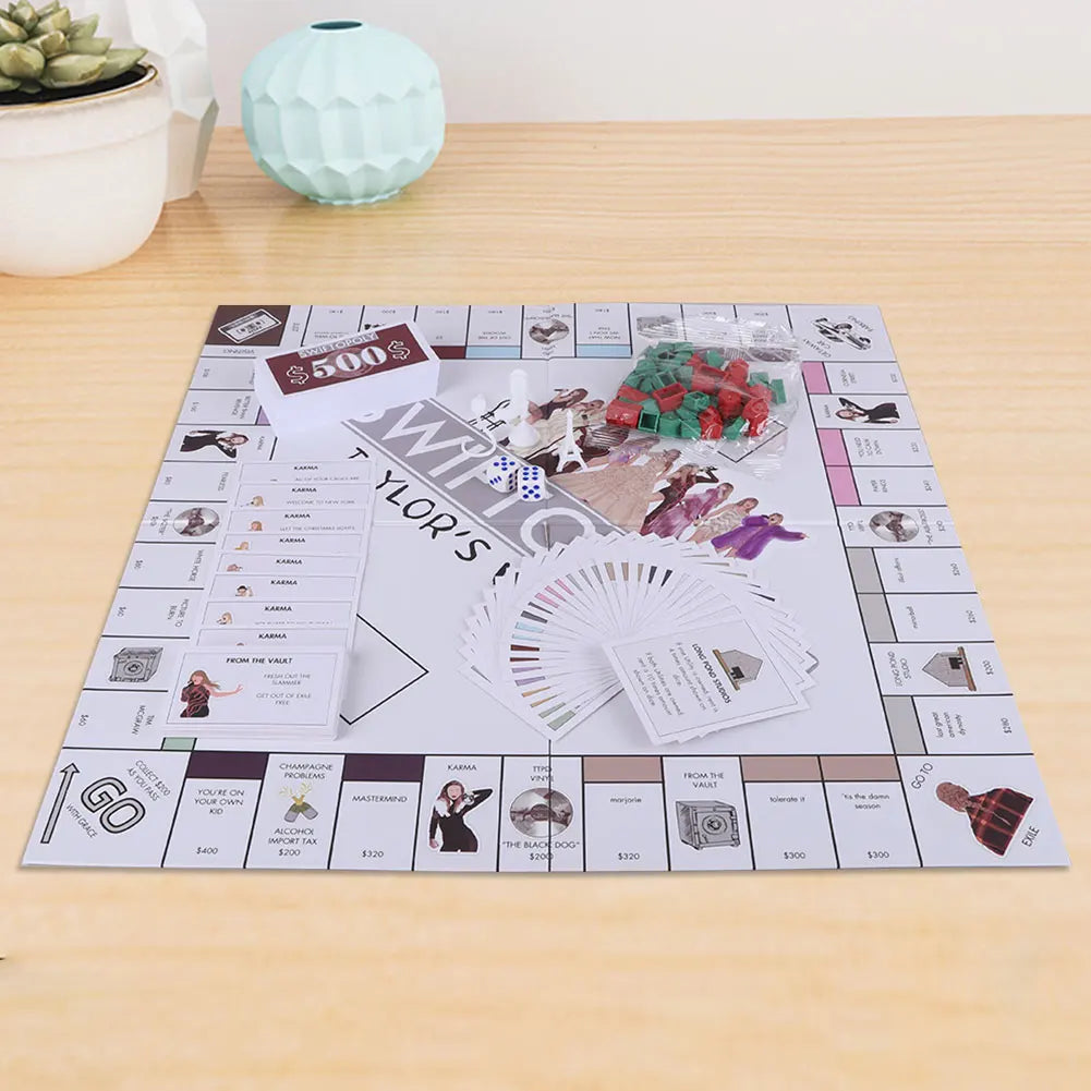 Board Game Fun Party Family Interactive Chess Games Swiftopoly Board Game Adults Fans Interactive Board Gam