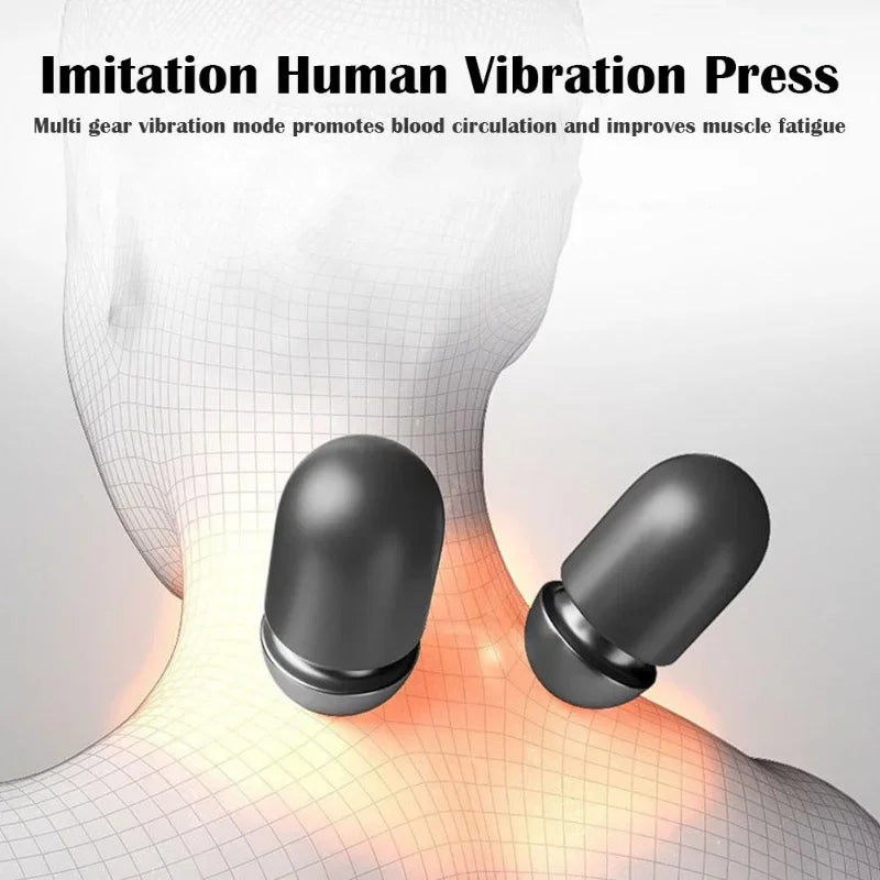 Almohada de masaje eléctrica con compresa caliente, vibración, masaje cervical, tracción de cuello, relajante para dormir, almohada de espuma viscoelástica, soporte para la columna.