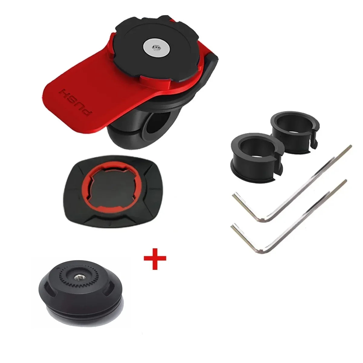 Phone Holder Rearview For Motorcycle Handbar Mirror Mount Support Shock-resistant Bicycle Scooter Bike Security Quick Lock Stand