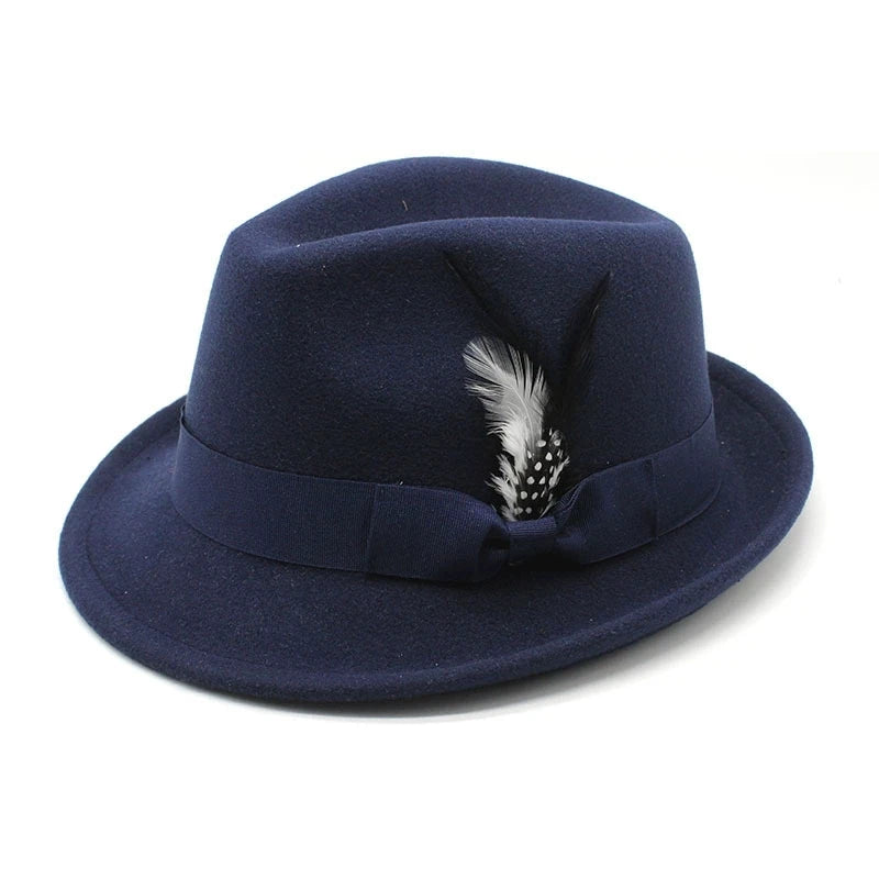 Sombrero de fieltro con lazo