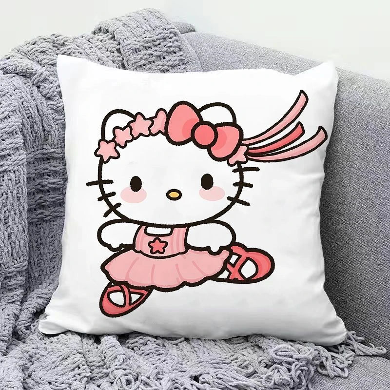 Hello Kitty Pillow Cute Cartoon Girl Heart Cushion Living Room Sofa Office Lunch Break Pillow
