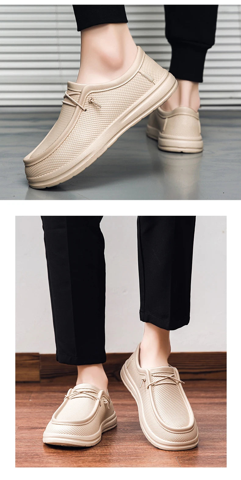 Men's Kitchen Working Shoes Non-slip Waterproof Chef Shoes  Fashion Men Casual Work Shoes Outdoor Water Shoes Plus Size 40-47