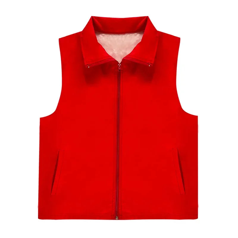 Chaleco informal de protección de seguridad, ropa de trabajo para hombre y mujer, uniforme, chaqueta publicitaria, top
