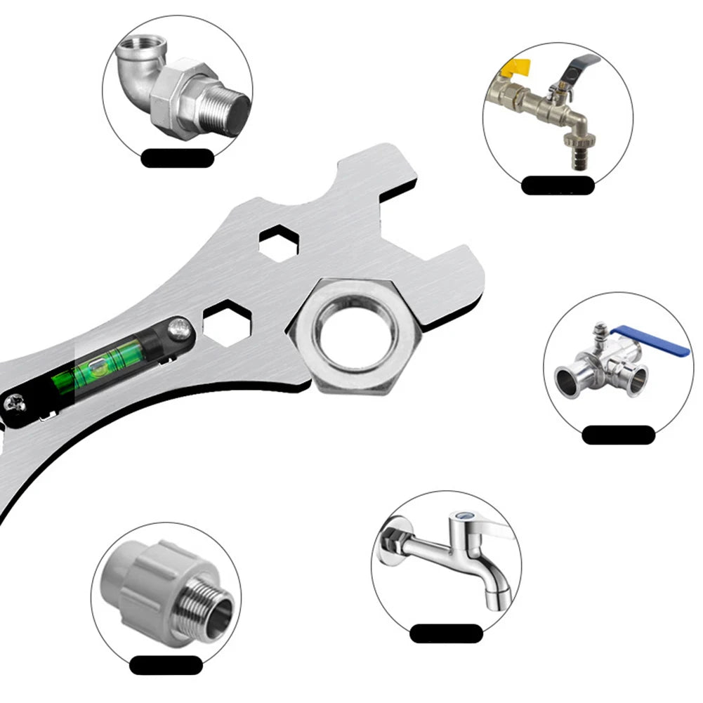 19*5.8*0.25cm Plumbing Repair Tool Shower Installation Tool Manual Plumbing Tool Versatile Use Lightweight Design