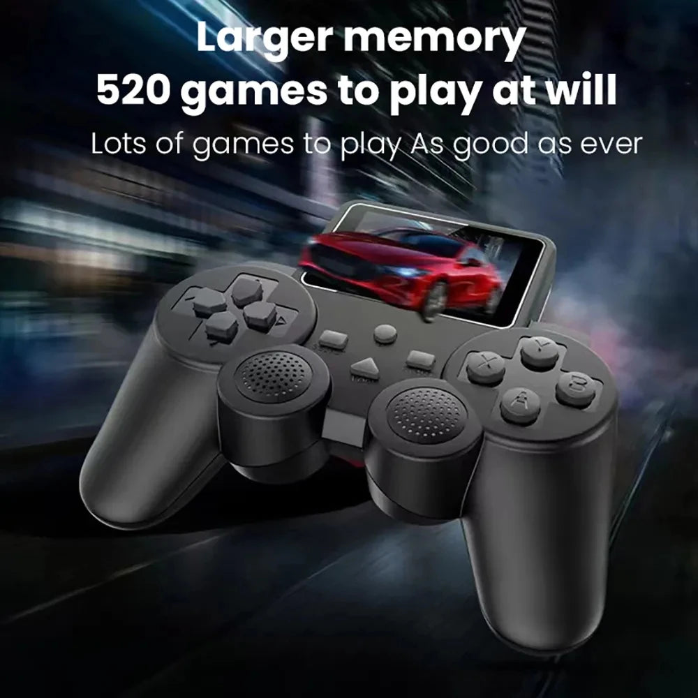S10 Portable Video Game Consoles Gamepad Controller 2.4-inch Built-in 520 Games Retro Handheld Game Player AV Output Control