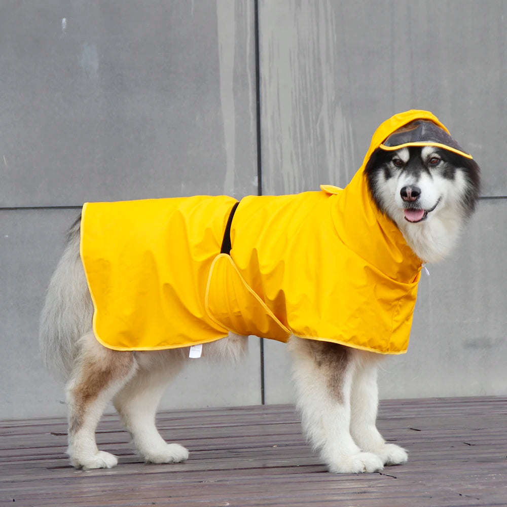 Dog Raincoat Full Coverage Belly Protection for Breeds like Shiba Inu Husky Border Collie Golden Retriever Alaskan Malamute