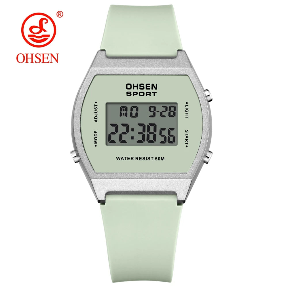 Women Digital Watch Fashion Waterproof Pink Elegant Ladies Watches Led Electronic Female Clocks relogios feminino Gift