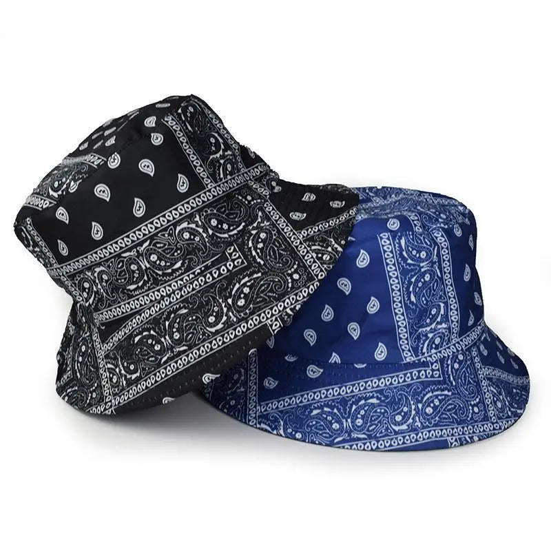 2025 Fashion Men Fisherman Hat Summer New Paisley Design Double-sided Bucket Hat Basin Women's Hat