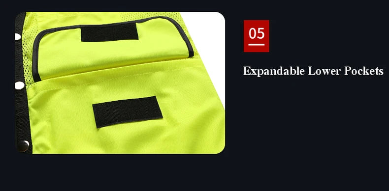 Workwear Vest With Customize Logo For Men Hi Vis Vest Jacket  Workwear Custom With Logo And Text