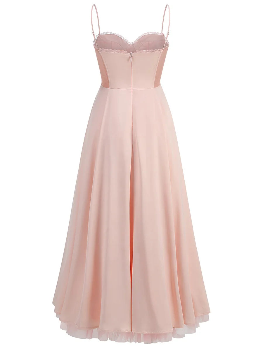 Fashion Prom Gown Elegant Luxury Evening Dress Autumn Retro Print Holiday Outfits Womens Wedding Guest Dress Woman Clothes