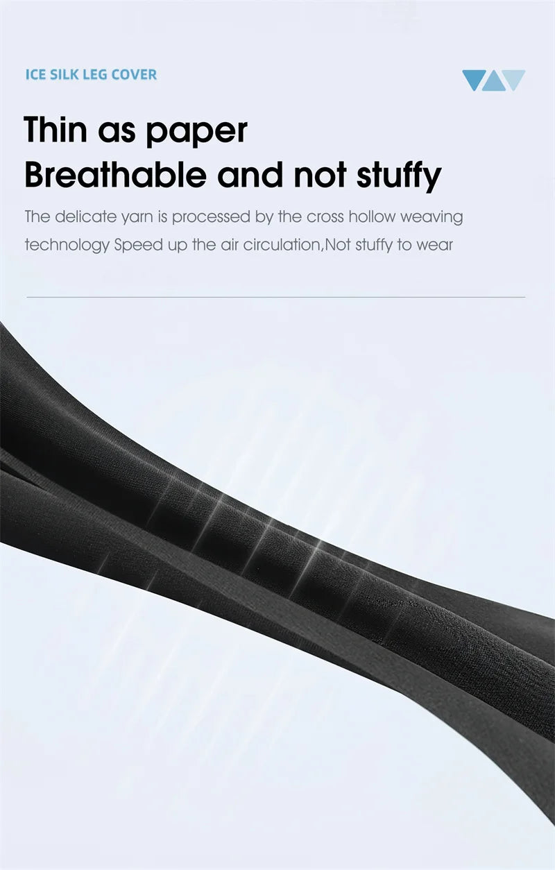 WEST BIKING Summer Running  Cycling Legs Sleeve Ice Silk UV Protection Compression Non-Slip Leg Warmer Cooling Sport Gear