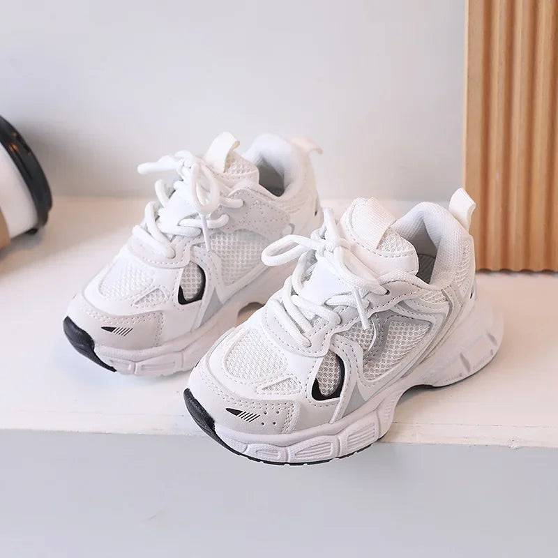 Kids Casual Running Shoes with Thick Soles Boys Girls Fashion Versatile Sports Shoes  New Children Mesh Breathable Sneakers