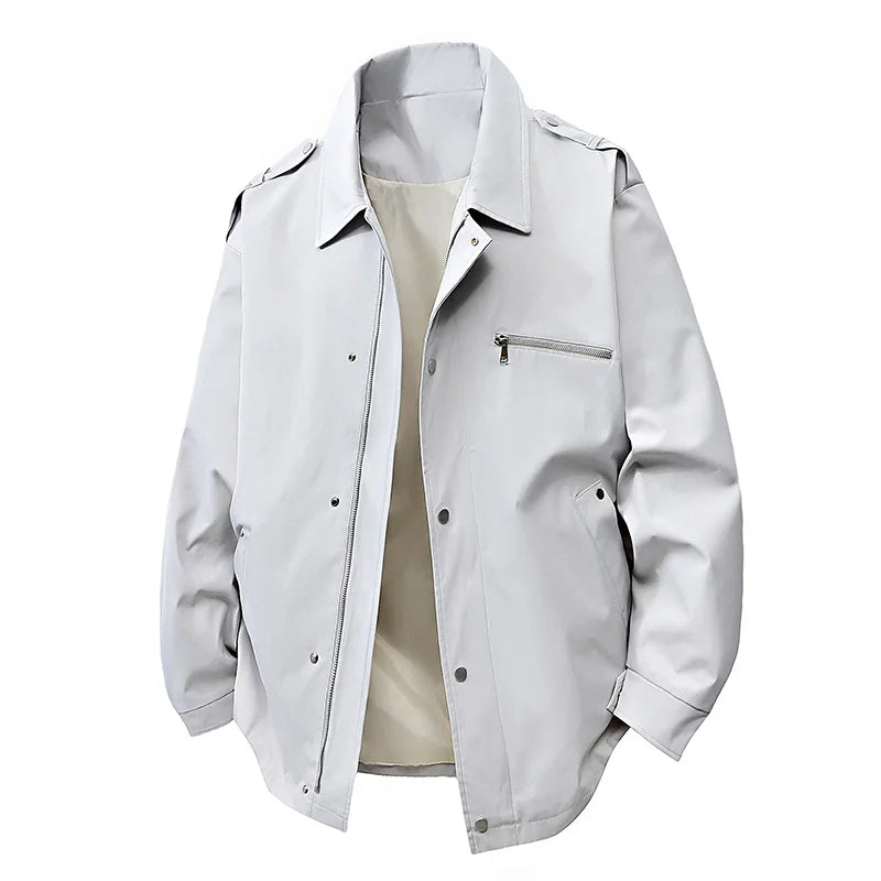 In the spring and autumn , men's casual jackets are fashionable and versatile for business, a trendy and versatile loose