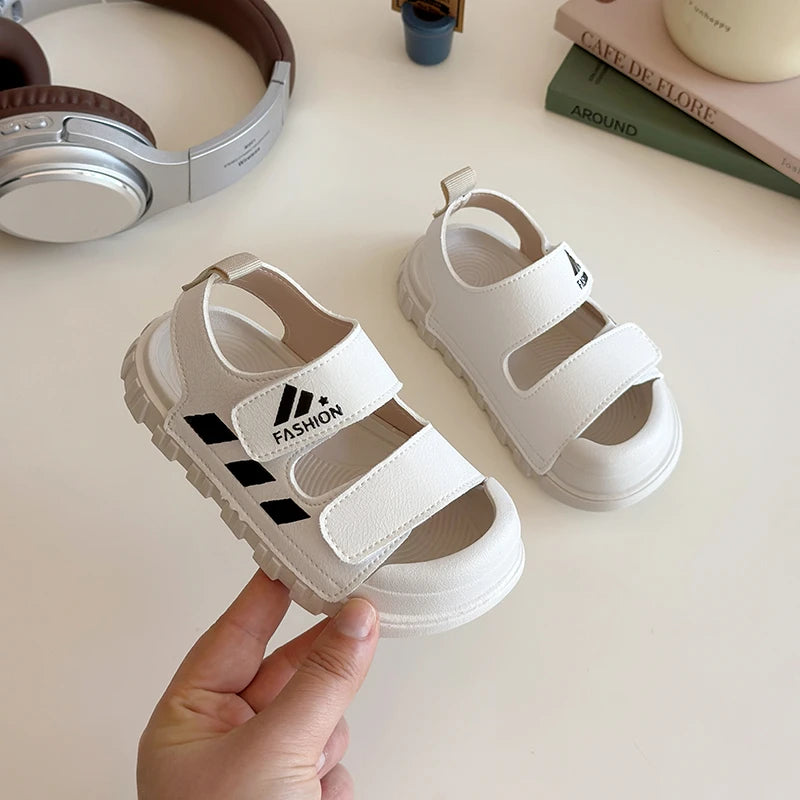 Kids Sandals Children Summer Beach Shoes for Boys Girls Toddlers Little Boy Sandals Fashion New Toes-covered Anti-kick Soft