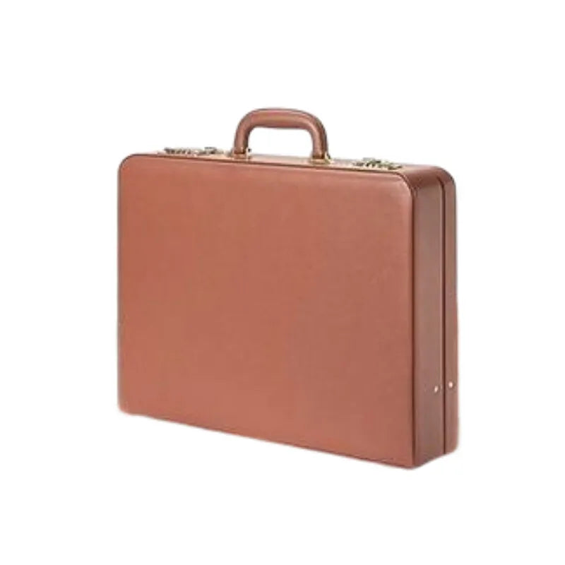 Professional PU Leather Business Briefcase Multifunctional Laptop Bag with Multiple Compartments, Document Organizer for Office