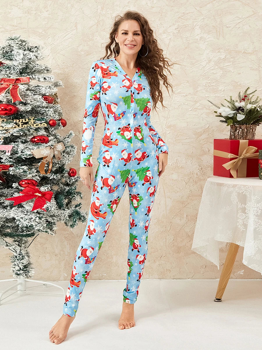 Mameluco de pijama navideño