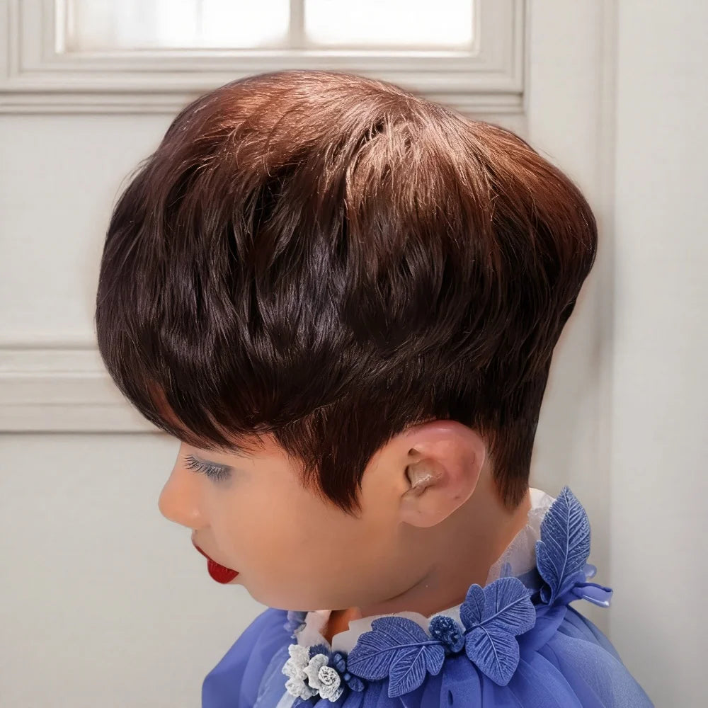 Pixie Cut Wig For  Women Full Machine Made Wigs Short Layered Human Hair Wigs Pixie Cut Wigs Brazilian Remy Hair Wigs