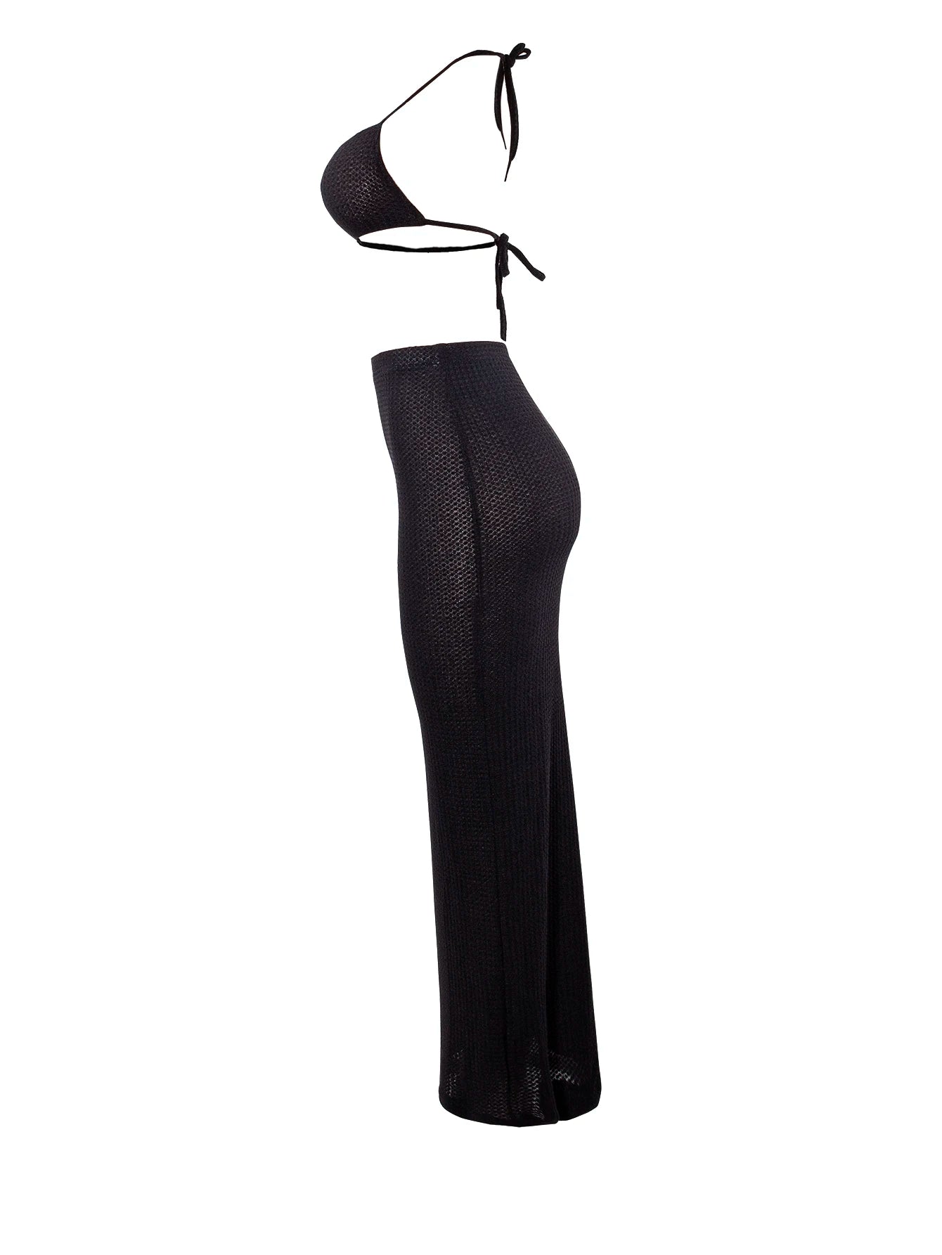 Women Long Skirt 2 Pcs Sets Sexy Strapless Tube Top Bodycon Maxi Skirts Y2k Two Piece Outfit Summer Clothing Beach Wear