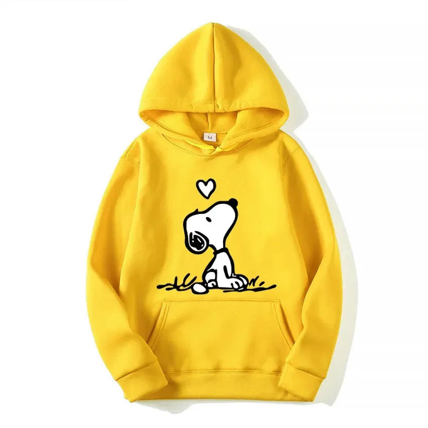 American Cartoon Comics Snoopy Hoodie Women Man Pullover Tops Spring Autumn Men New Casual Couple Sweatshirt Clothing
