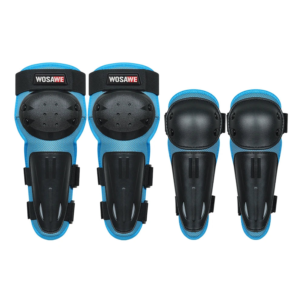 WOSAWE Children's Protective Gear Set of Four Knee Elbow Guard Pad Protector Kids Child Youth ATV Motorcycle Motocross