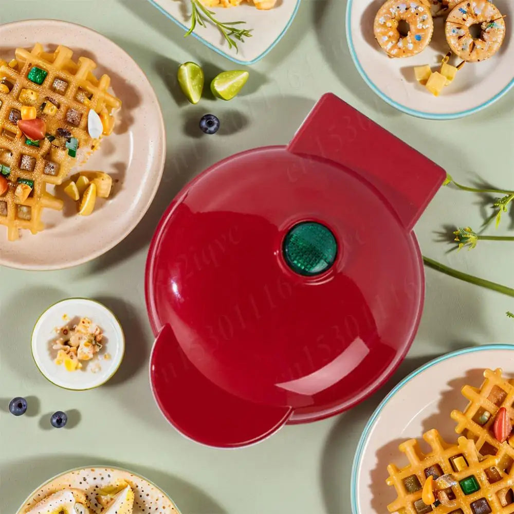 Máquina para hacer sándwiches, tartas, mini gofres, bandeja de horno antiadherente para el hogar, sartén eléctrica para hornear, máquina para hacer mini gofres y galletas.