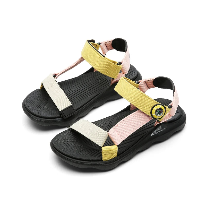 Kids Sandals Shoes For Boys Girls Breathable Non-slip Outdoor Casual Sport Running Student Sneakers Walking Slippers