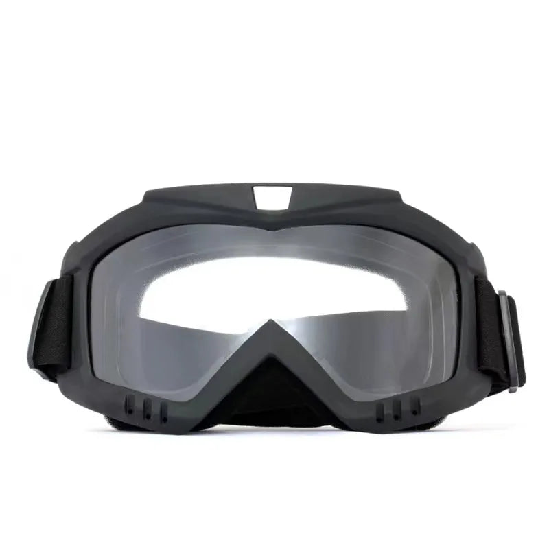 Gafas de sol UV400 para motocross, a prueba de viento, para ciclismo, esquí, con máscara bucal, máscara para casco de moto, máscara de esquí de invierno