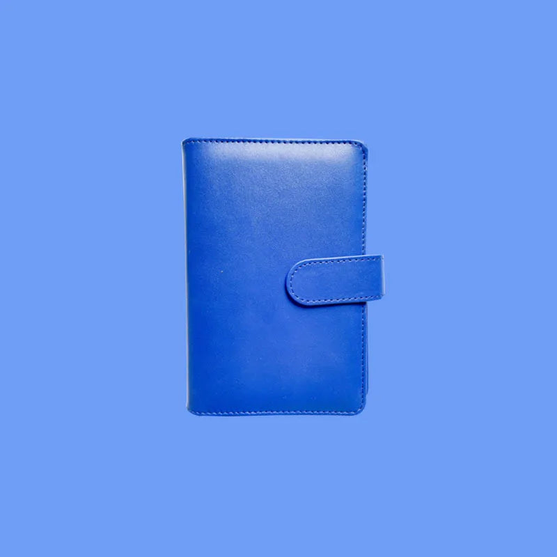 A5 A6 A7 Macaron Color 6 Ring Binder PU Clip-on Notebook Leather Loose Leaf Notebook Cover Notebooks Journal Kawaii Stationery
