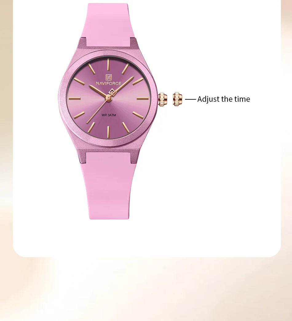 NAVIFORCE Women Watches Luxury High Quality Quartz Watch Ladies Creative Clocks Waterproof Female Wristwatches Relogio Feminino