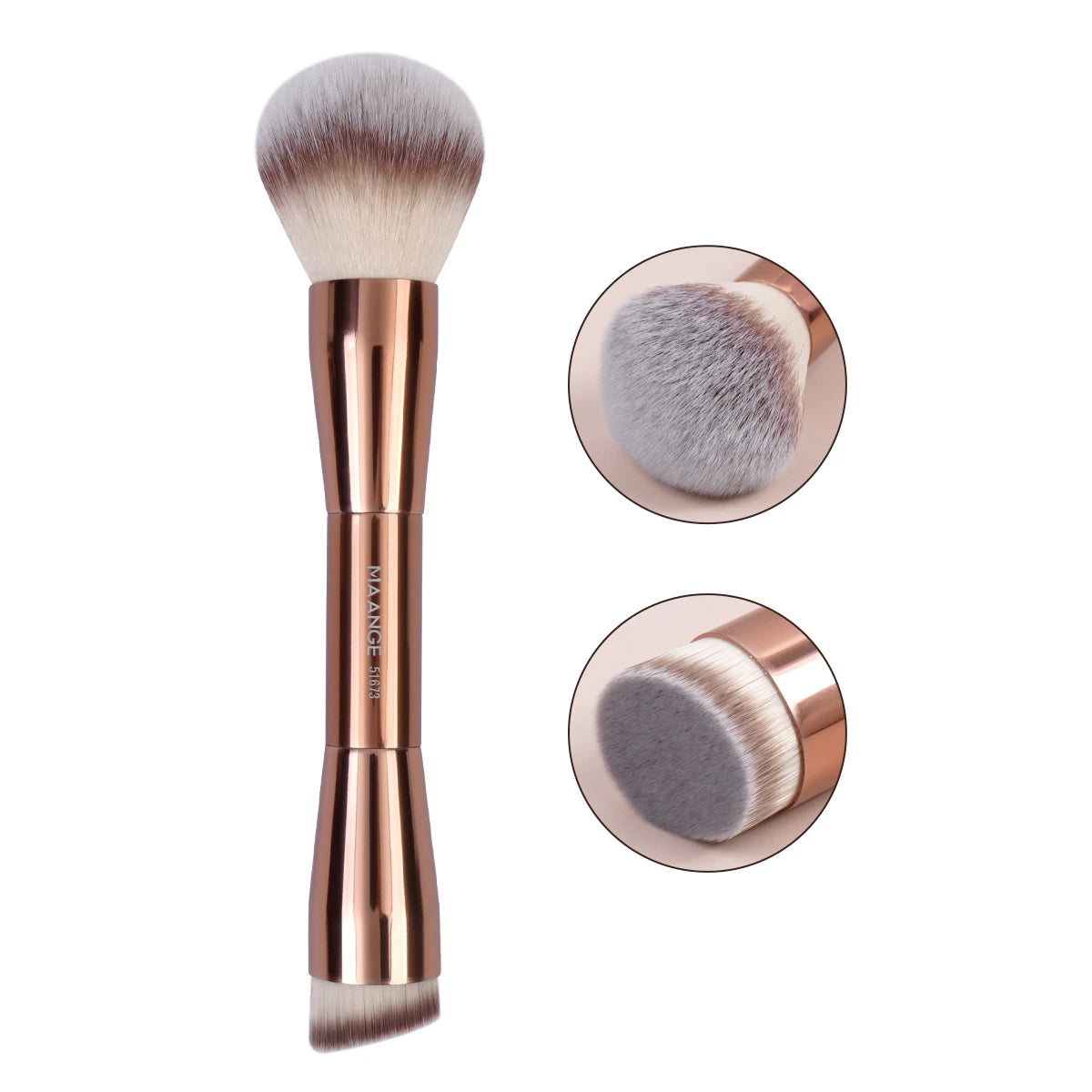 Double-Head Makeup Brush – Soft, Versatile & Professional