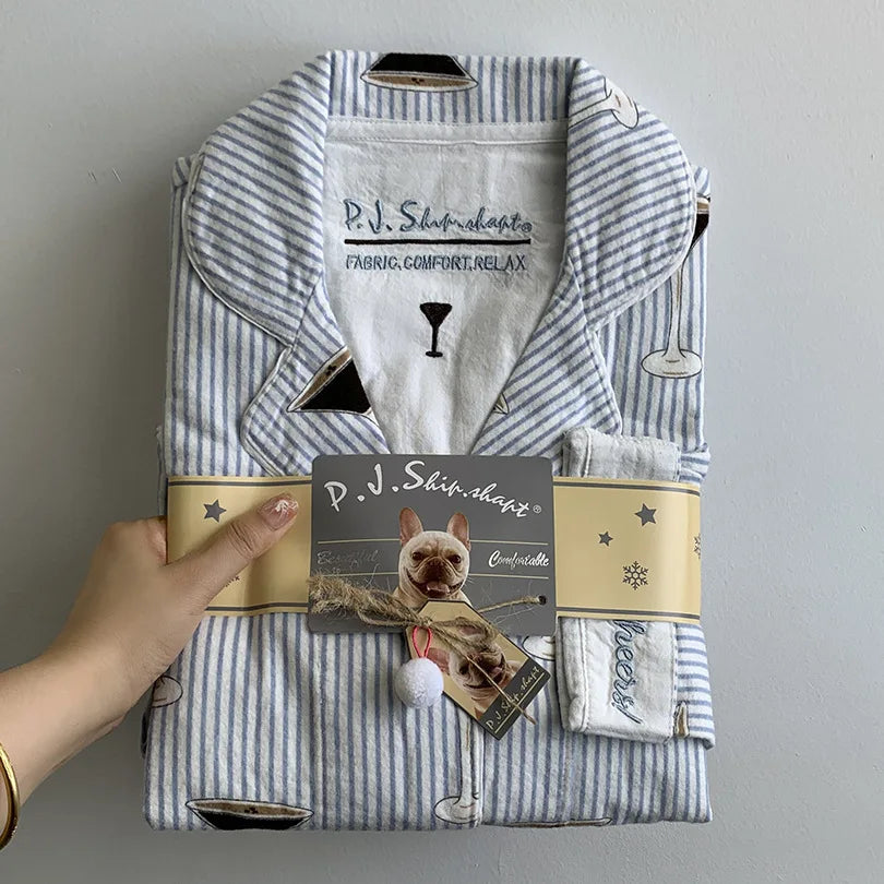 2 Piece Set Pajamas for Women Pj Sets Women 2 Piece Set Outfits 100% Cotton Pajamas for Women Loungwear Set Loose Sleep Homewear