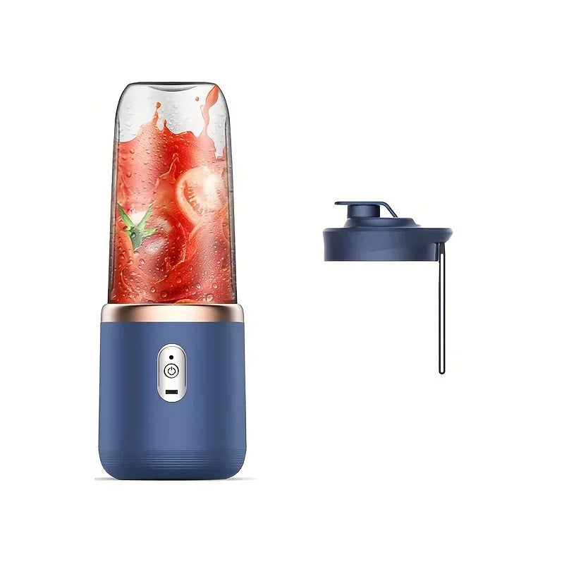 6-bladers 400 ml bærbar blender elektrisk juicer kopp for reise bærbar juicer mikser usb fersk fruktjuice blender smoothie