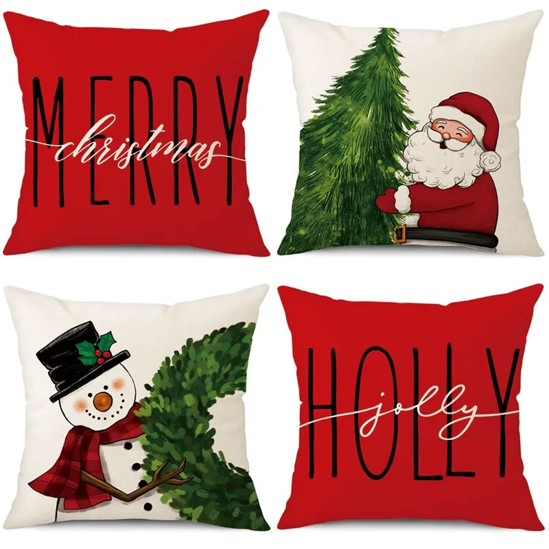 Funda de cojín Feliz Navidad – Encanto festivo para tu hogar